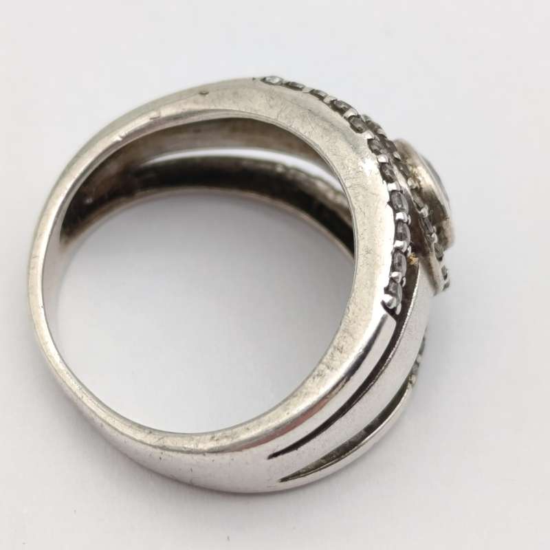 Vintage sterling silver wedding band ring set - weighs 4.9g - size M