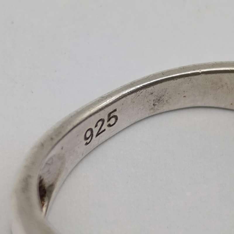 Vintage sterling silver wedding band ring set - weighs 4.9g - size M