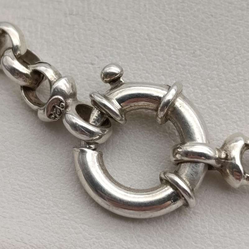Sterling silver rolo link chain necklace - weighs 1.4 ograms - length 45cm
