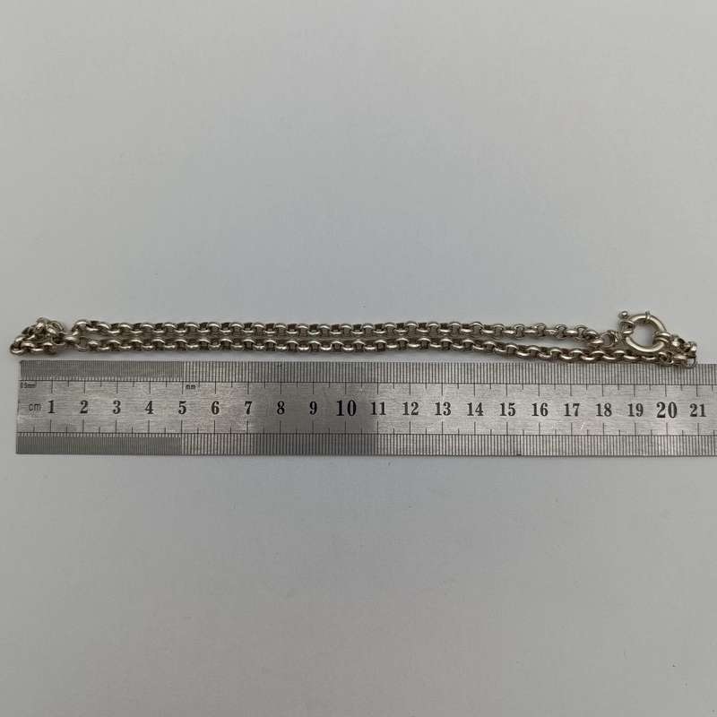 Sterling silver rolo link chain necklace - weighs 1.4 ograms - length 45cm