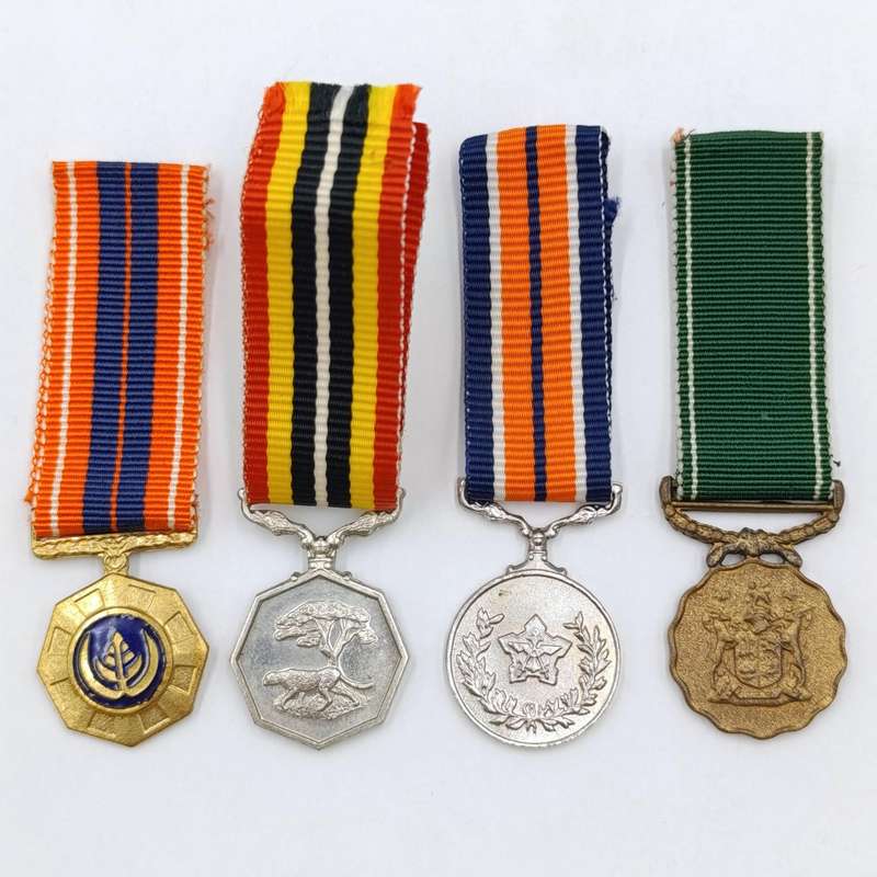 Set of 4 SADF Border War miniature medals