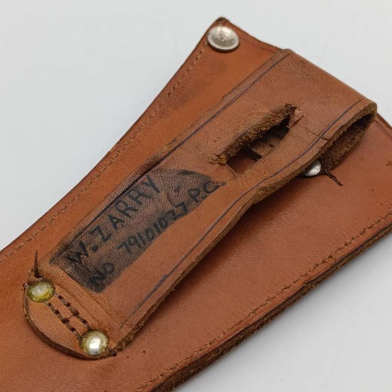 1972 Joseph Rodgers Air Force Aircrew release knife with leather sheath