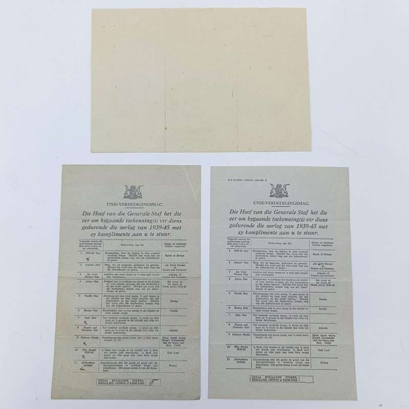 Set of 5 WW2 medals issued to 578145 HJ. Sem - with documents