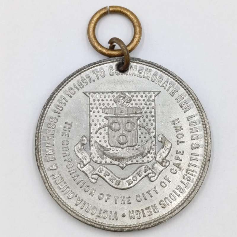 1897 Queen Victoria 50 year reign medallion Issued by City of Cape Town excellent condition