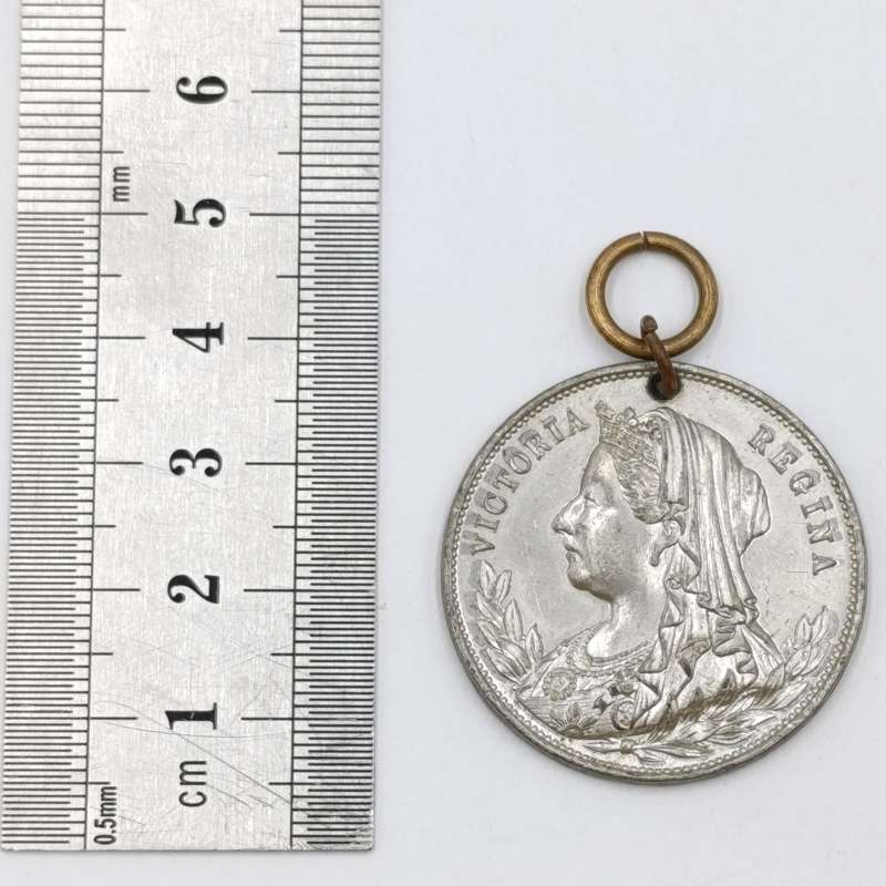 1897 Queen Victoria 50 year reign medallion Issued by City of Cape Town excellent condition