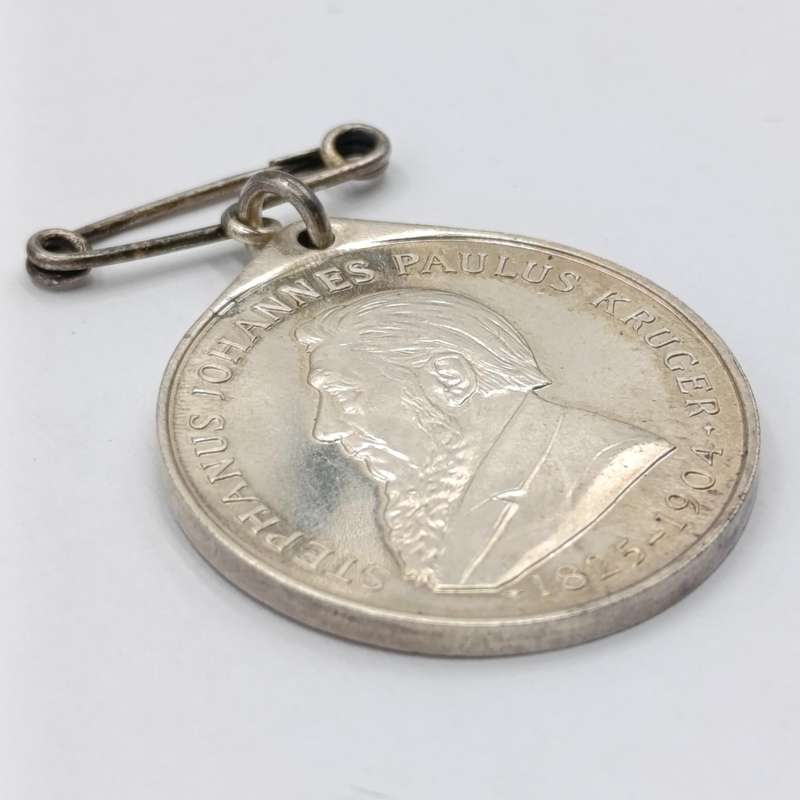 Silver Krugerstandbeeldverskuiwing 1954 medallion - weighs 16,8 grams