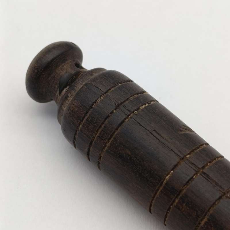 Antique wooden police whistle