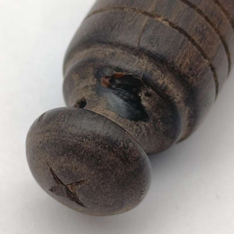Antique wooden police whistle