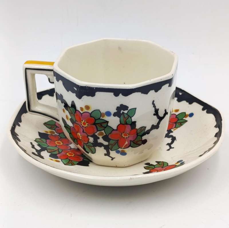 Antique Royal Doulton Woburn Porcelain espresso duo