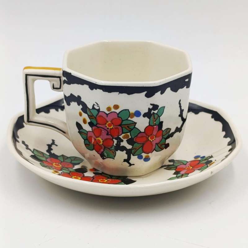 Antique Royal Doulton Woburn Porcelain espresso duo