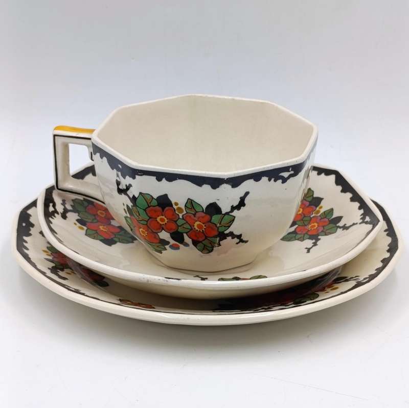 Antique Royal Doulton Woburn Porcelain trio