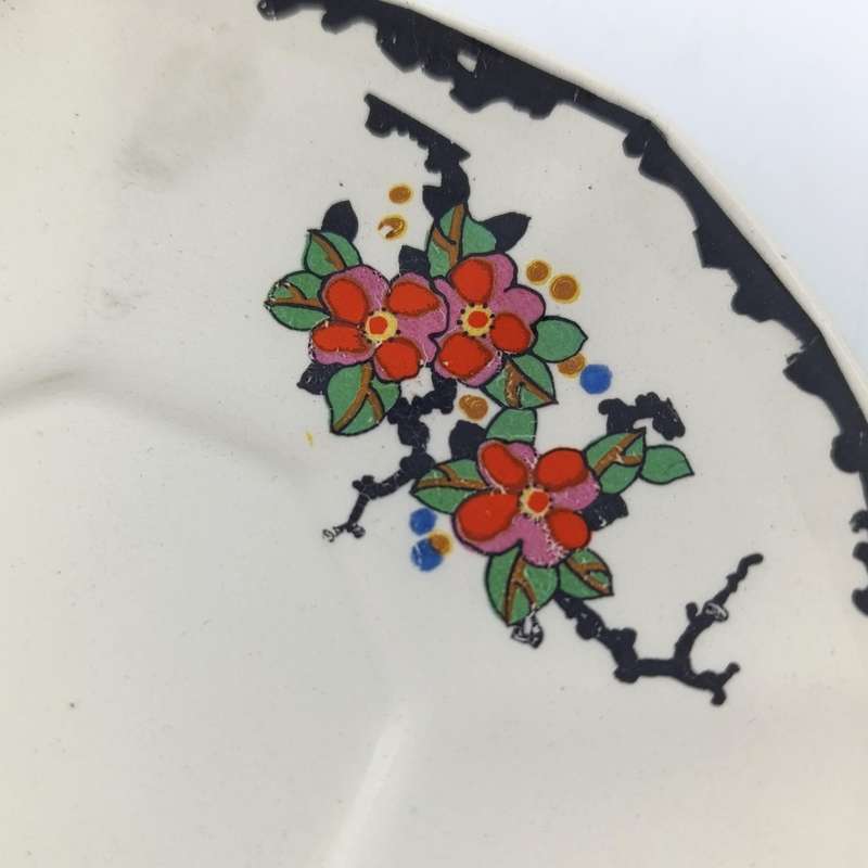 Set of 6 antique Royal Doulton Woburn soup cup saucers