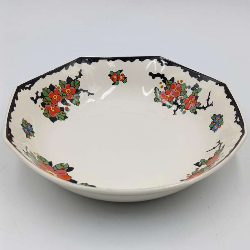 Set of 8 antique Royal Doulton Woburn porcelain soup bowls