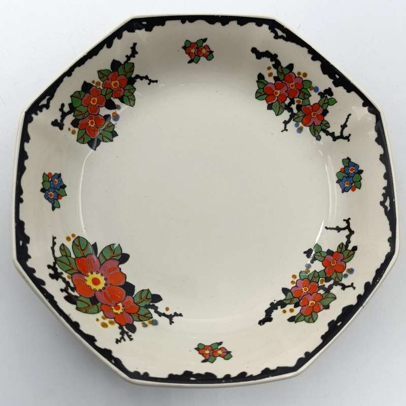 Set of 8 antique Royal Doulton Woburn porcelain soup bowls