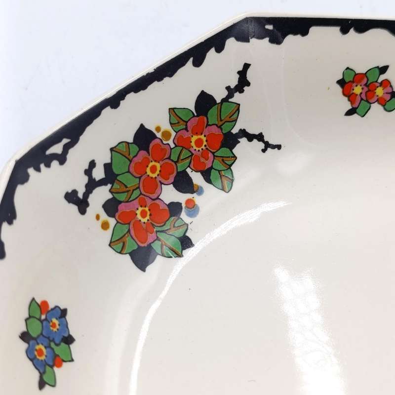Set of 8 antique Royal Doulton Woburn porcelain soup bowls