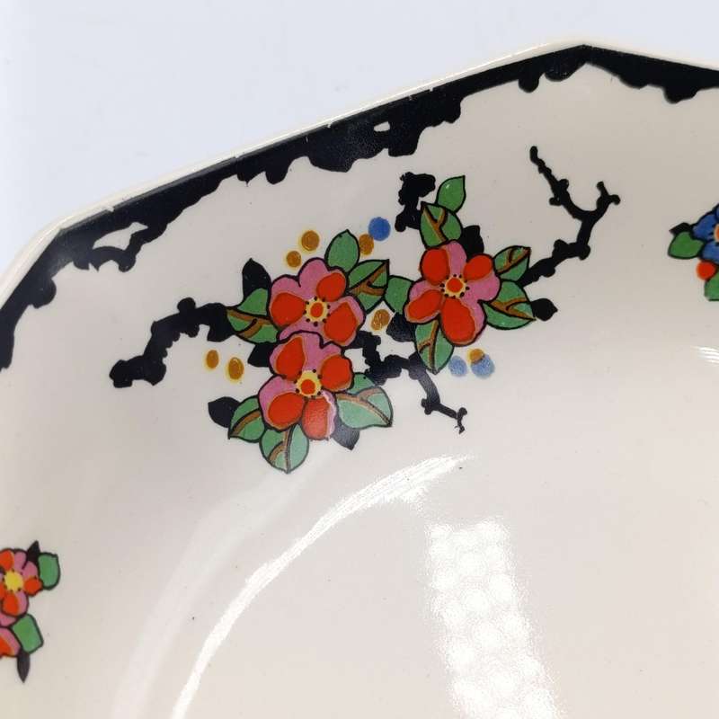 Set of 8 antique Royal Doulton Woburn porcelain soup bowls