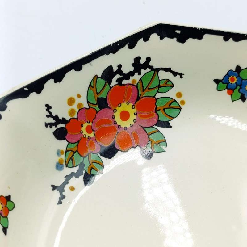 Set of 8 antique Royal Doulton Woburn porcelain soup bowls