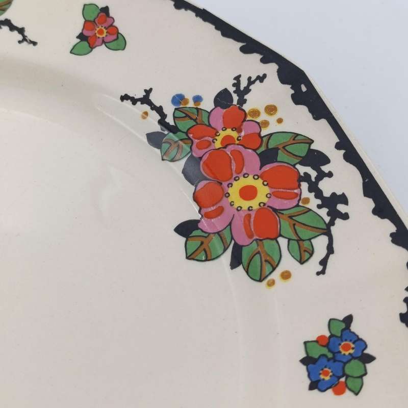 Set of 8 antique Royal Doulton Woburn dinner plates