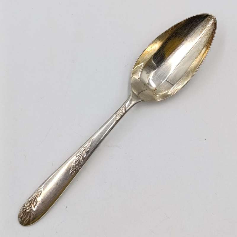 Set of 6 Angora silverplated fruit spoons