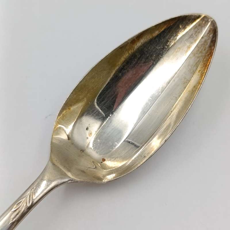 Set of 6 Angora silverplated fruit spoons