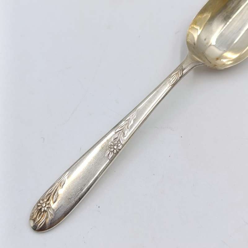 Set of 6 Angora silverplated fruit spoons