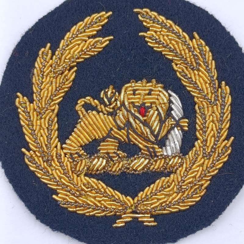 Rhodesian Army warrant officer bullion wire badge