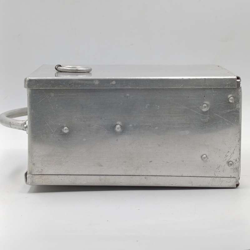 Vintage R.B Turner and Co. aluminium carry case with glass tubes
