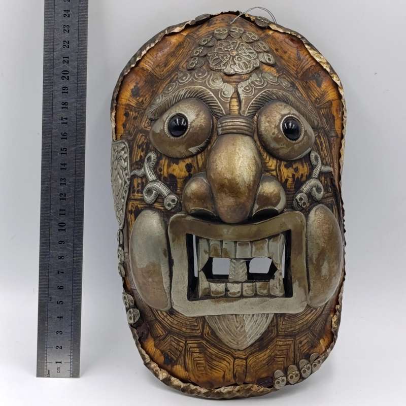 Old Tibettan Kapala tortoise shell mask