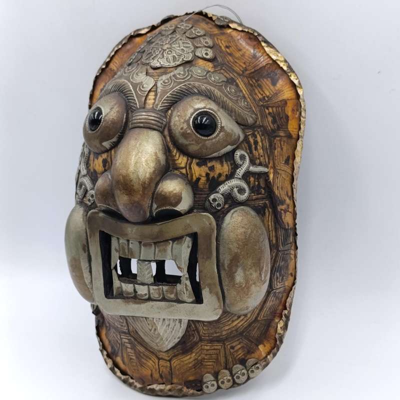 Old Tibettan Kapala tortoise shell mask
