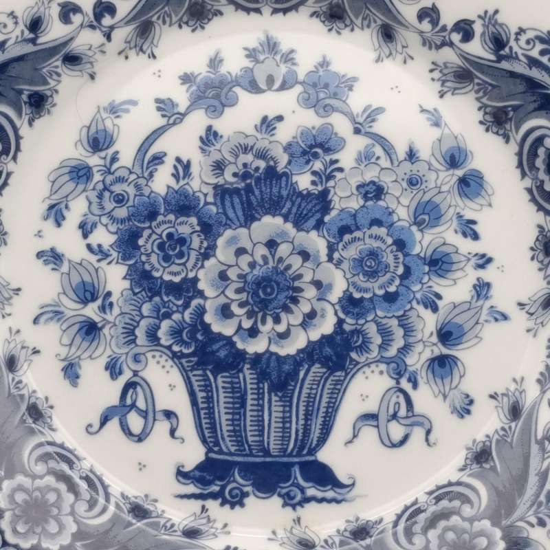 Vintage Delfts Blaauw Oude Molen porcelain plate