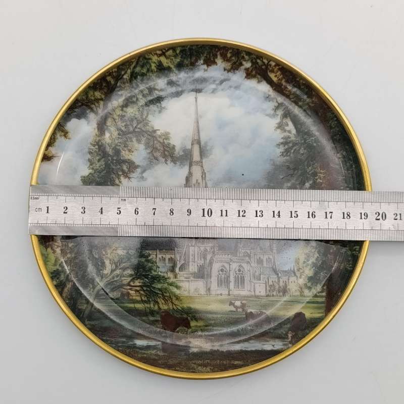 John Constable 1776-1837 Salisbury Cathedral from The Bishop's Grounds porcelain plate