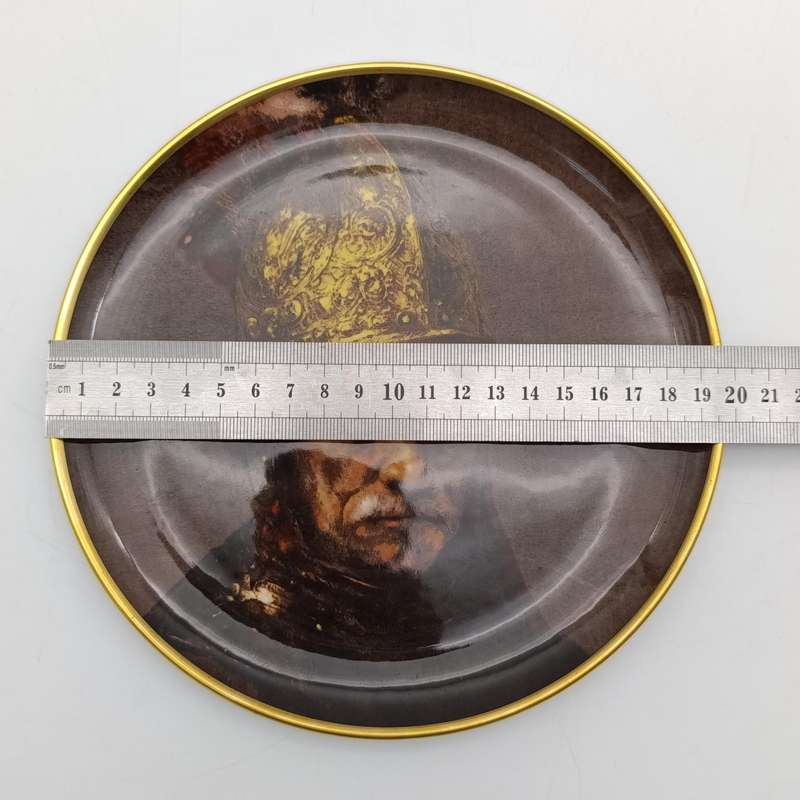 Rembrandt Harmenszoon van Rijn 1606-1669 Man with the Golden Helmet porcelain plate