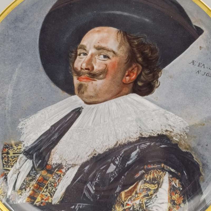 Frans Hals 1581-1666 laughing Cavalier porcelain plate - The Heritage collection
