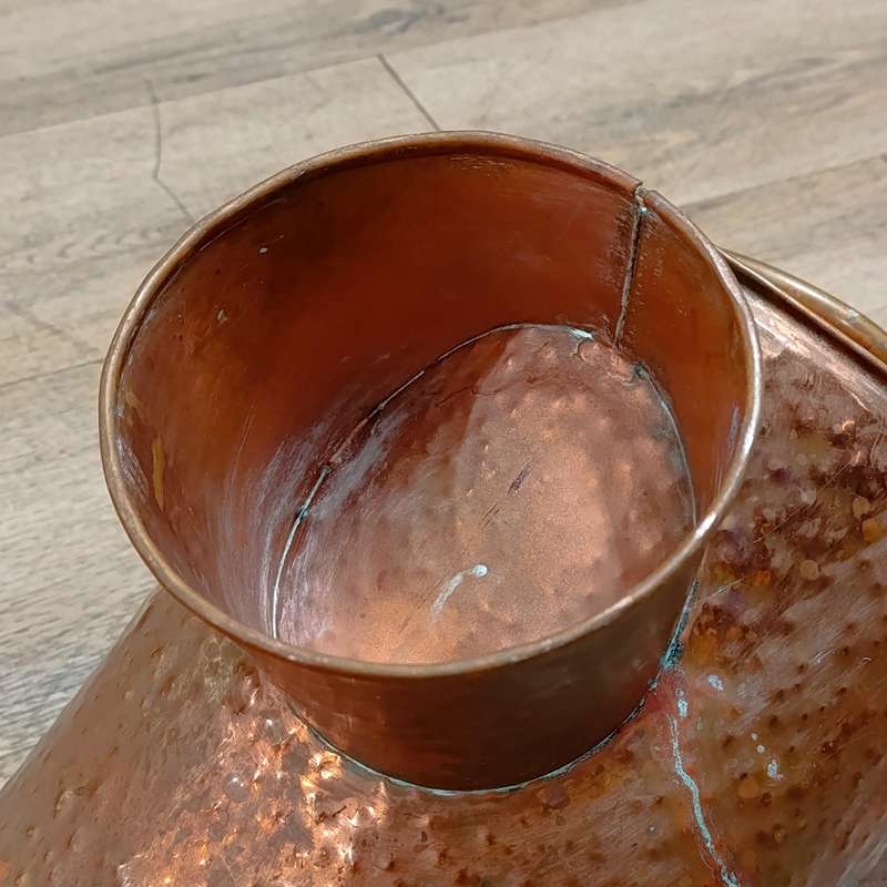 Vintage Hammered Copper coal bucket
