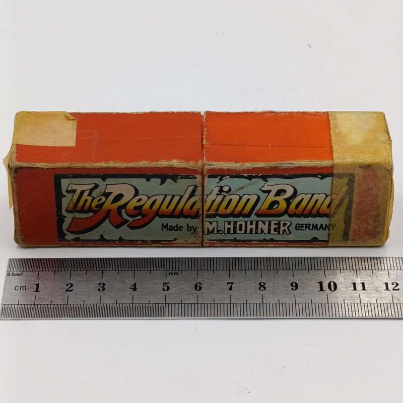 Vintage Hohner Regulation Band Harmonica in box