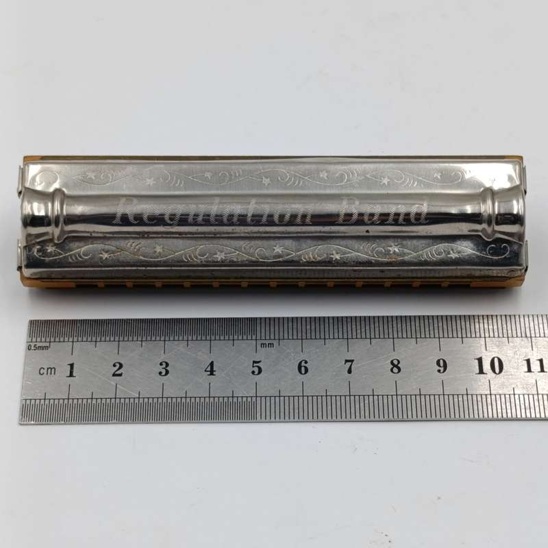 Vintage Hohner Regulation Band Harmonica in box