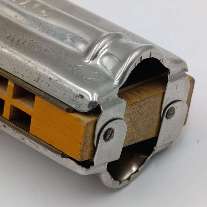 Vintage Hohner Regulation Band Harmonica in box