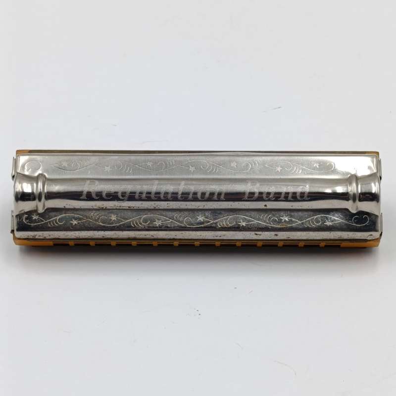 Vintage Hohner Regulation Band Harmonica in box