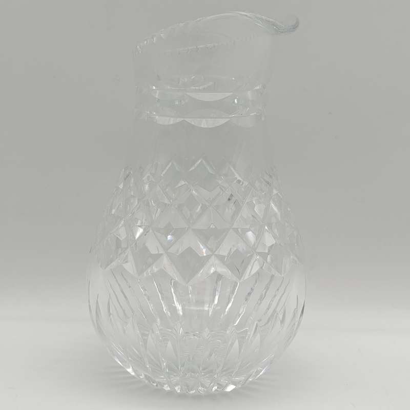 Beautiful vintage crystal carafe open decanter