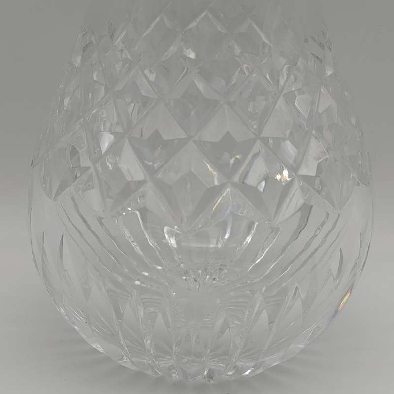 Beautiful vintage crystal carafe open decanter