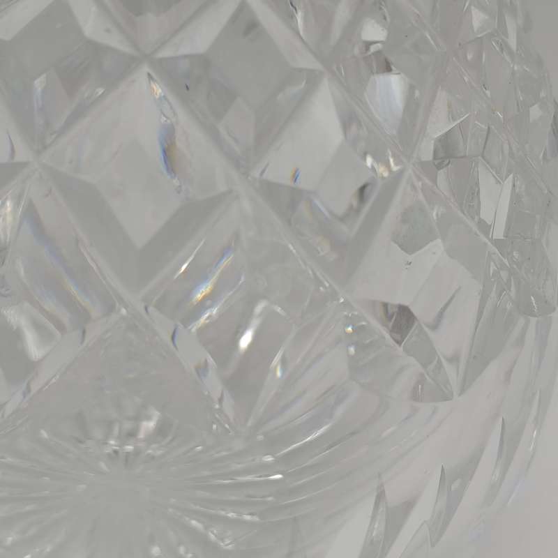 Beautiful vintage crystal carafe open decanter