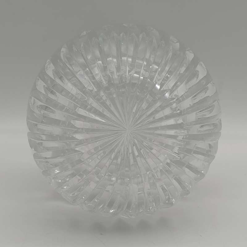 Beautiful vintage crystal carafe open decanter