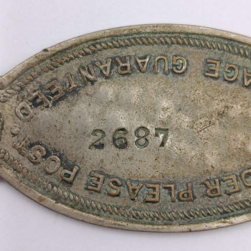 Vintage "If found return to" keyring tag