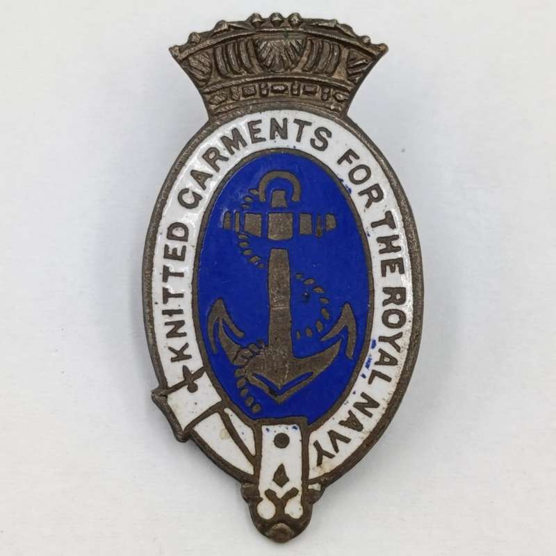 WW2 Knittel Garments for the Royal Navy pin badge