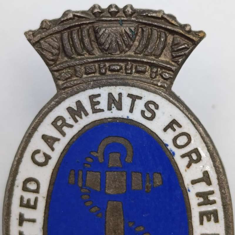 WW2 Knittel Garments for the Royal Navy pin badge