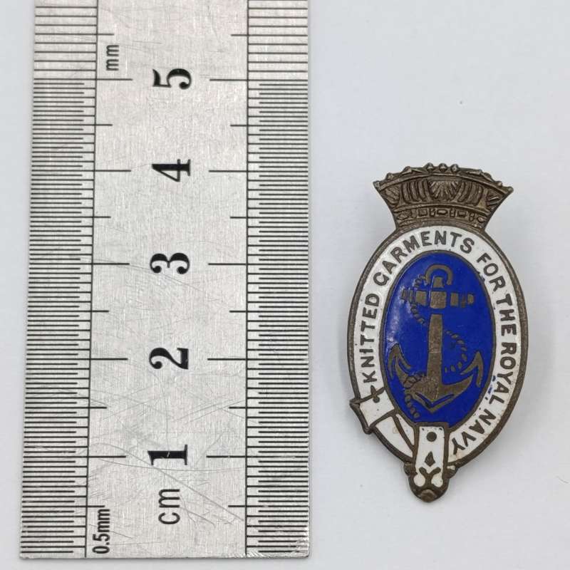 WW2 Knittel Garments for the Royal Navy pin badge