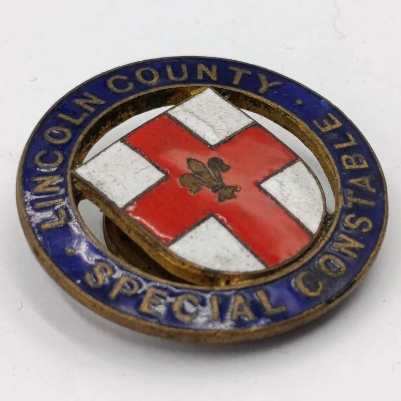 Vintage Lincoln County special constable button badge