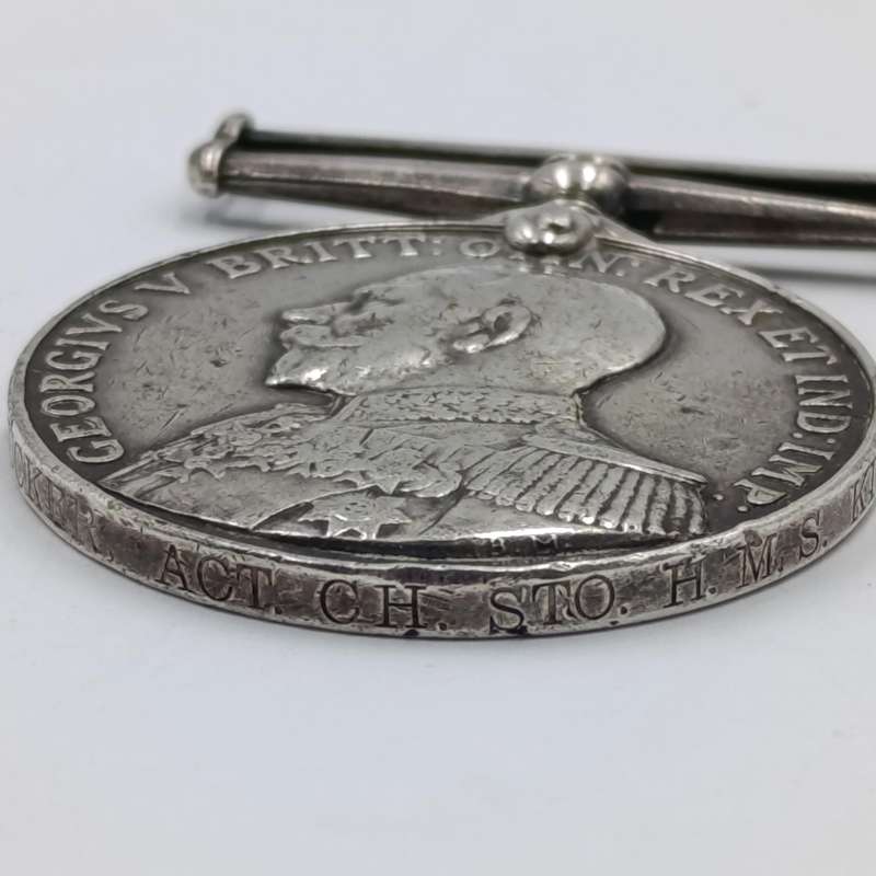WW1 Royal Navy Long service and good conduct medal issued to 301828 E.C Tucker