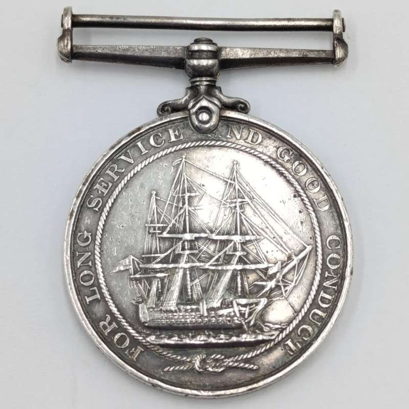 WW1 Royal Navy Long service and good conduct medal issued to 301828 E.C Tucker