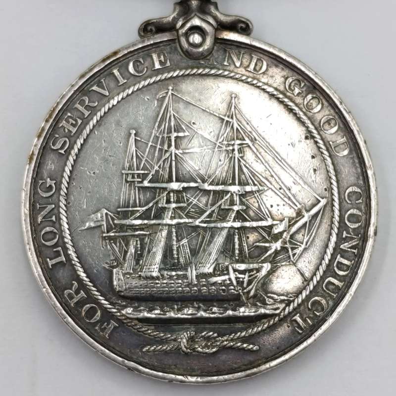 WW1 Royal Navy Long service and good conduct medal issued to 301828 E.C Tucker